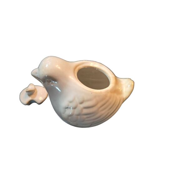 World Market White Cottage BIRD Creamer and Sugar Bowl Set - Picture 5 of 13